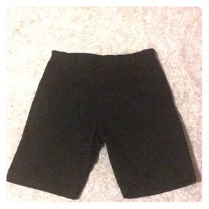 All black jean shorts